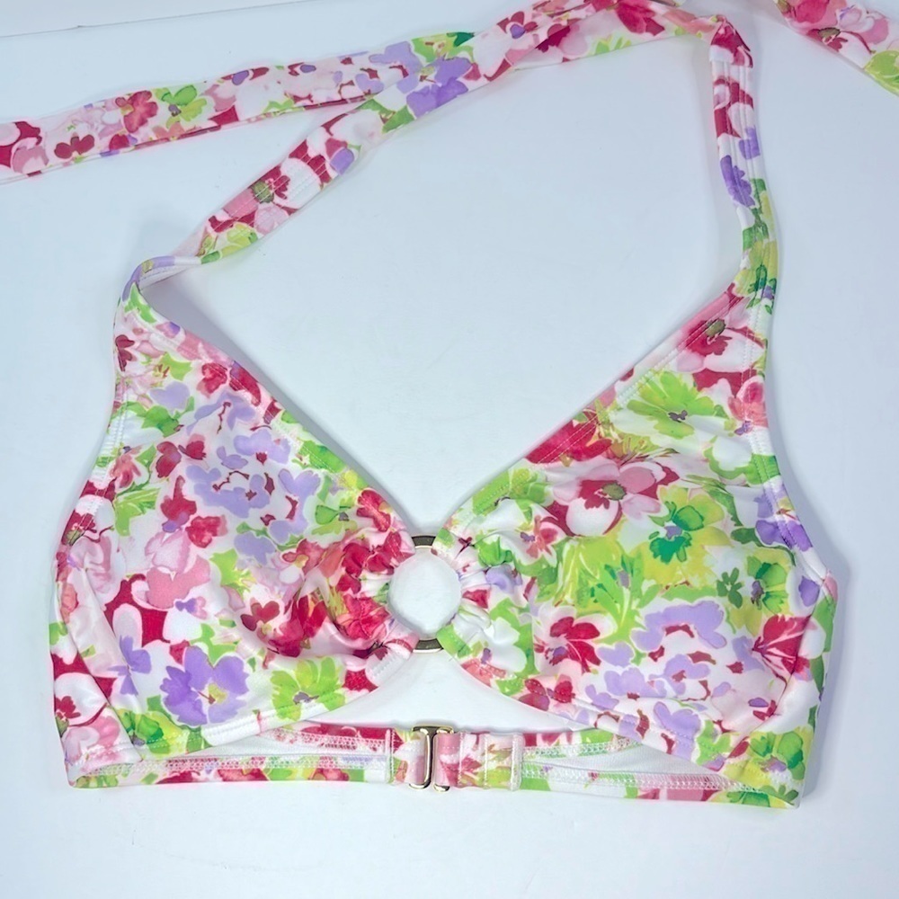 Floral, bikini, halter style top